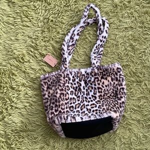 NWT Brandy Melville Fluffy Cheetah Tote Bag